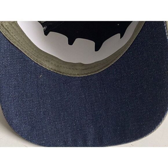 Ed Hardy Trucker Hat Embroidered Rhinestone Dragon Tattoo Snapback Cap Green NEW - Picture 14 of 14